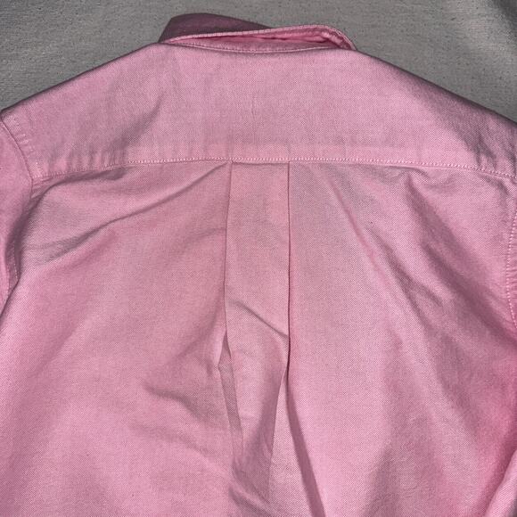 Ralph Lauren Boys Button-Down Shirt Size 5 Pink Pony Logo - Picture 9 of 9